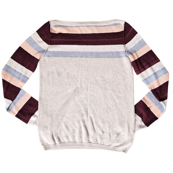 BCBGeneration Colorblock Boat Neck Sweater - Size M - Picture 8 of 11